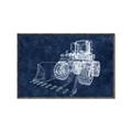 Picture of Tractor Navy II  _GroupedProduct_Rectangle_Landscape_Mini_ _GroupedProduct_Rectangle_Landscape_Canvas_Framed_