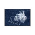 Picture of Tractor Navy II  _GroupedProduct_Rectangle_Landscape_Mini_ _GroupedProduct_Rectangle_Landscape_Canvas_Framed_
