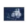 Picture of Tractor Navy II  _GroupedProduct_Rectangle_Landscape_Mini_ _GroupedProduct_Rectangle_Landscape_Canvas_Framed_