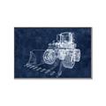 Picture of Tractor Navy II  _GroupedProduct_Rectangle_Landscape_Mini_ _GroupedProduct_Rectangle_Landscape_Canvas_Framed_