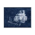 Picture of Tractor Navy II  _GroupedProduct_Rectangle_Landscape_Mini_ _GroupedProduct_Rectangle_Landscape_Canvas_Framed_