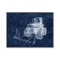 Picture of Tractor Navy II  _GroupedProduct_Rectangle_Landscape_Mini_ _GroupedProduct_Rectangle_Landscape_Canvas_Framed_