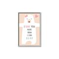 Picture of More than I can Bear Pink  _GroupedProduct_Rectangle_Portrait_Mini_ _GroupedProduct_Rectangle_Portrait_Canvas_Framed_