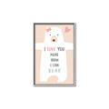 Picture of More than I can Bear Pink  _GroupedProduct_Rectangle_Portrait_Mini_ _GroupedProduct_Rectangle_Portrait_Canvas_Framed_