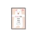 Picture of More than I can Bear Pink  _GroupedProduct_Rectangle_Portrait_Mini_ _GroupedProduct_Rectangle_Portrait_Canvas_Framed_