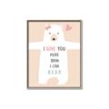 Picture of More than I can Bear Pink  _GroupedProduct_Rectangle_Portrait_Mini_ _GroupedProduct_Rectangle_Portrait_Canvas_Framed_