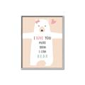 Picture of More than I can Bear Pink  _GroupedProduct_Rectangle_Portrait_Mini_ _GroupedProduct_Rectangle_Portrait_Canvas_Framed_
