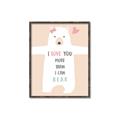 Picture of More than I can Bear Pink  _GroupedProduct_Rectangle_Portrait_Mini_ _GroupedProduct_Rectangle_Portrait_Canvas_Framed_
