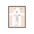 Picture of More than I can Bear Pink  _GroupedProduct_Rectangle_Portrait_Mini_ _GroupedProduct_Rectangle_Portrait_Canvas_Framed_