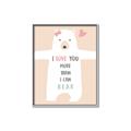 Picture of More than I can Bear Pink  _GroupedProduct_Rectangle_Portrait_Mini_ _GroupedProduct_Rectangle_Portrait_Canvas_Framed_