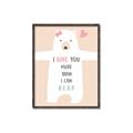 Picture of More than I can Bear Pink  _GroupedProduct_Rectangle_Portrait_Mini_ _GroupedProduct_Rectangle_Portrait_Canvas_Framed_