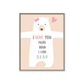 Picture of More than I can Bear Pink  _GroupedProduct_Rectangle_Portrait_Mini_ _GroupedProduct_Rectangle_Portrait_Canvas_Framed_