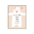 Picture of More than I can Bear Pink  _GroupedProduct_Rectangle_Portrait_Mini_ _GroupedProduct_Rectangle_Portrait_Canvas_Framed_