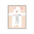 Picture of More than I can Bear Pink  _GroupedProduct_Rectangle_Portrait_Mini_ _GroupedProduct_Rectangle_Portrait_Canvas_Framed_