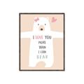 Picture of More than I can Bear Pink  _GroupedProduct_Rectangle_Portrait_Mini_ _GroupedProduct_Rectangle_Portrait_Canvas_Framed_