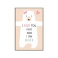 Picture of More than I can Bear Pink  _GroupedProduct_Rectangle_Portrait_Mini_ _GroupedProduct_Rectangle_Portrait_Canvas_Framed_