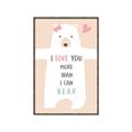 Picture of More than I can Bear Pink  _GroupedProduct_Rectangle_Portrait_Mini_ _GroupedProduct_Rectangle_Portrait_Canvas_Framed_
