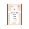 Picture of More than I can Bear Pink  _GroupedProduct_Rectangle_Portrait_Mini_ _GroupedProduct_Rectangle_Portrait_Canvas_Framed_