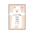 Picture of More than I can Bear Pink  _GroupedProduct_Rectangle_Portrait_Mini_ _GroupedProduct_Rectangle_Portrait_Canvas_Framed_