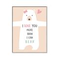 Picture of More than I can Bear Pink  _GroupedProduct_Rectangle_Portrait_Mini_ _GroupedProduct_Rectangle_Portrait_Canvas_Framed_