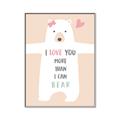 Picture of More than I can Bear Pink  _GroupedProduct_Rectangle_Portrait_Mini_ _GroupedProduct_Rectangle_Portrait_Canvas_Framed_