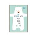Picture of More than I can Bear Blue _GroupedProduct_Rectangle_Portrait_Mini_ _GroupedProduct_Rectangle_Portrait_Canvas_Framed_