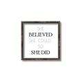 Picture of She Believed _GroupedProduct_Square_Mini_ _GroupedProduct_Square_Canvas_Framed_