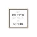 Picture of She Believed _GroupedProduct_Square_Mini_ _GroupedProduct_Square_Canvas_Framed_
