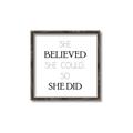 Picture of She Believed _GroupedProduct_Square_Mini_ _GroupedProduct_Square_Canvas_Framed_