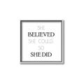 Picture of She Believed _GroupedProduct_Square_Mini_ _GroupedProduct_Square_Canvas_Framed_