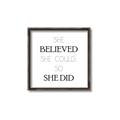 Picture of She Believed _GroupedProduct_Square_Mini_ _GroupedProduct_Square_Canvas_Framed_