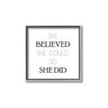 Picture of She Believed _GroupedProduct_Square_Mini_ _GroupedProduct_Square_Canvas_Framed_