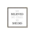 Picture of She Believed _GroupedProduct_Square_Mini_ _GroupedProduct_Square_Canvas_Framed_