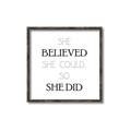 Picture of She Believed _GroupedProduct_Square_Mini_ _GroupedProduct_Square_Canvas_Framed_