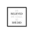 Picture of She Believed _GroupedProduct_Square_Mini_ _GroupedProduct_Square_Canvas_Framed_
