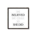 Picture of She Believed _GroupedProduct_Square_Mini_ _GroupedProduct_Square_Canvas_Framed_