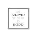 Picture of She Believed _GroupedProduct_Square_Mini_ _GroupedProduct_Square_Canvas_Framed_