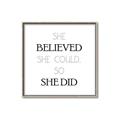 Picture of She Believed _GroupedProduct_Square_Mini_ _GroupedProduct_Square_Canvas_Framed_
