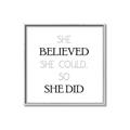 Picture of She Believed _GroupedProduct_Square_Mini_ _GroupedProduct_Square_Canvas_Framed_