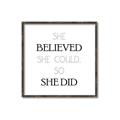 Picture of She Believed _GroupedProduct_Square_Mini_ _GroupedProduct_Square_Canvas_Framed_