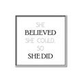 Picture of She Believed _GroupedProduct_Square_Mini_ _GroupedProduct_Square_Canvas_Framed_