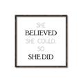 Picture of She Believed _GroupedProduct_Square_Mini_ _GroupedProduct_Square_Canvas_Framed_