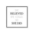 Picture of She Believed _GroupedProduct_Square_Mini_ _GroupedProduct_Square_Canvas_Framed_