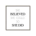 Picture of She Believed _GroupedProduct_Square_Mini_ _GroupedProduct_Square_Canvas_Framed_