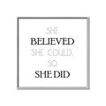 Picture of She Believed _GroupedProduct_Square_Mini_ _GroupedProduct_Square_Canvas_Framed_