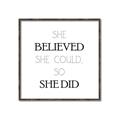 Picture of She Believed _GroupedProduct_Square_Mini_ _GroupedProduct_Square_Canvas_Framed_