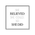 Picture of She Believed _GroupedProduct_Square_Mini_ _GroupedProduct_Square_Canvas_Framed_