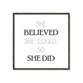 Picture of She Believed _GroupedProduct_Square_Mini_ _GroupedProduct_Square_Canvas_Framed_