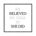 Picture of She Believed _GroupedProduct_Square_Mini_ _GroupedProduct_Square_Canvas_Framed_