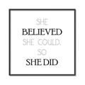 Picture of She Believed _GroupedProduct_Square_Mini_ _GroupedProduct_Square_Canvas_Framed_